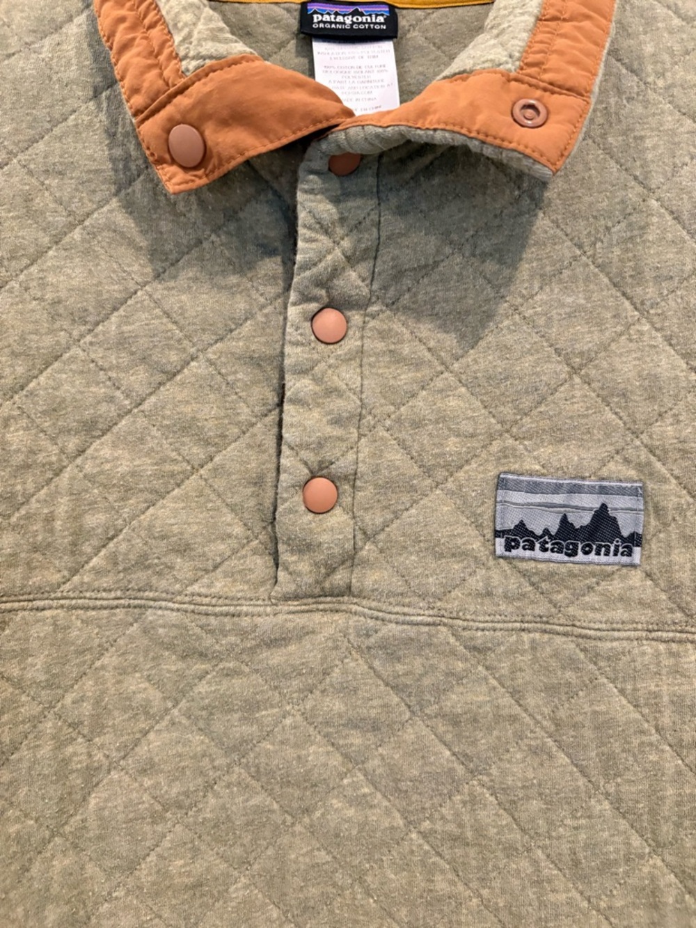 Patagonia 40th Anniversary Diamond Quilt Snap-T Pullover Men's Sz Large - Picture 3 of 5
